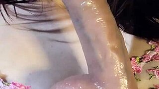 I Watch My Horny Babe Teasing and Blowing Her Dildo