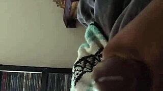 jay shooting his nut with big black monster cock in solo scene