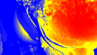 Fat Black Ebony Amateur Gives Sloppy Blowjob And Handjob. She Receives Cumshot In Homemade Interracial Scene