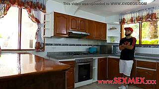 Michel Chika prepares special meal with horny latina ass and big tits, she teases