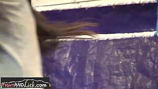 Wrestling Euro Lesbians Loving Pussylicking, Oh Man, So Hot!