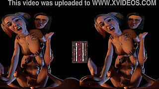 Vreal 18k orgy with anal pounding and orgasm - fffm masturbation strapon lesbian - featuring super girl wonder woman harley quinn