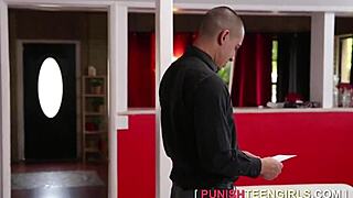 brunette model lana gets harsh treatment