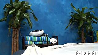 Massage turns into sex with cheerful ending