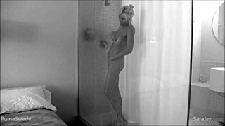 horny blonde puma swede takes big dick while sara jay bangs her wet pussy