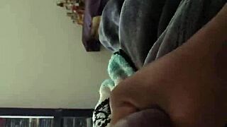 jay shooting his nut with big black monster cock in solo scene