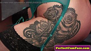 Tattooed British Beauty Cocksucks Pov