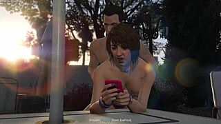 Check out this GTA V porn scene with blowjob and sex in POV, extended cut