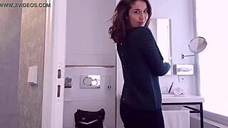 French slut with big ass gets fucked while passing by.