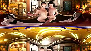 Fallon West and Olive Glass in Hardcore Threesome Punishment, Monster POV Action