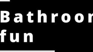 blonde babe enjoys tits and ass fun in the bathroom shower