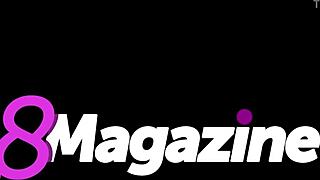 busty short haired babe bailey kline rubs herself with cream