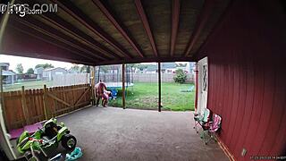 Wife Sucks and Fucks on Back Porch in Broad Daylight