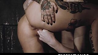 Step Aunt and Niece Share Shower Moments with Joanna Angel and Stoya