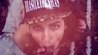 Husband and friend feel emotional during orgy with fisherman on beach