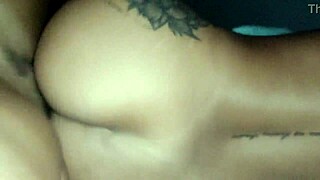 Stepmom's Ass Teases Stepson in Stockings Until He Can't Hold Back