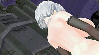 Beautiful Outdoor Dancing In Anime Cartoon Style