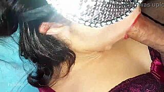 Wife slides fuck in mouth