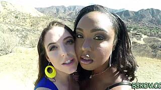 Imagine This Busty Babe Giving A Blowjob Outdoors With Big Tits On Display.