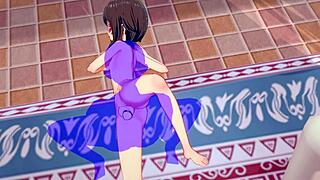 Check out this Konosuba hentai where Megumin gets fucked and creampied in 3d