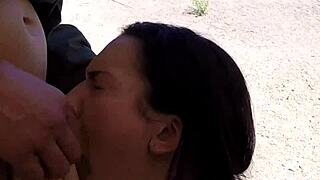 Beautiful brunette in stockings HD. TWO BLONDES join for ONE HOT trio!