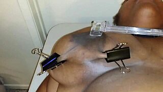 The slave submits to bdsm domination in the session