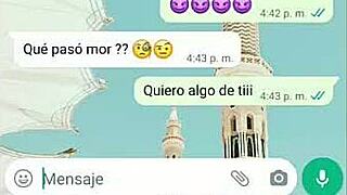 Hot whatsapp with tati, end up fucking in the office?