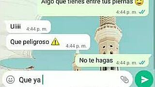 Hot whatsapp with tati, end up fucking in the office?