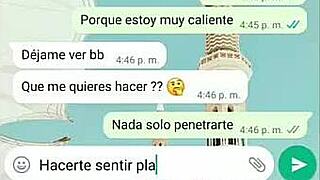 Hot whatsapp with tati, end up fucking in the office?