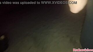 Taking My Wife Without Panties For Night Beach Walk