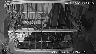 Men in bondage, cage footage raw and unedited