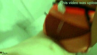 I fucked my beautiful stepsister Mafer in the shower with her pantyhose