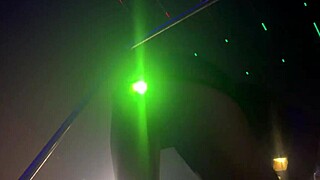 Skinny young girl with anal plug in gloryhole