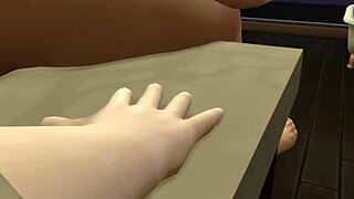 3D Anime Young 18+ Sucking Hard in Bathroom Scene.