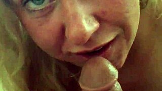 Jen Gets Down On The Cock And Sucks It Deep With Passion!