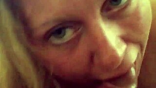 Jen Gets Down On The Cock And Sucks It Deep With Passion!