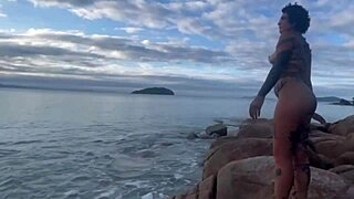 Do you want to see shibari in public with small tits exposed?