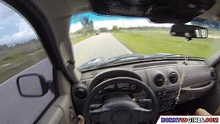 In This POV Scene, the Cute Babe Rides While Her Soft Natural Tits Bounce