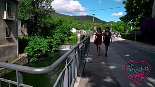 clara and carolina try anal sex together in group amateur scene