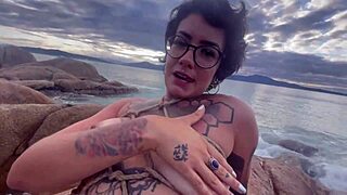 Do you want to see shibari in public with small tits exposed?