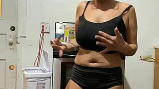 Anna Maria, Mature Dominican Latina, In Sexy Workout Apparel Showing Big Tits And Ass