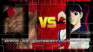 joe higashi fucks athena asamiya in missionary and bent over positions