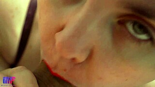 Gentle blowjob up close, so hot! 😍