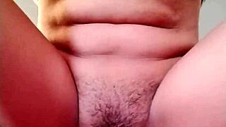 Brunette with big tits rides bareback for creampie