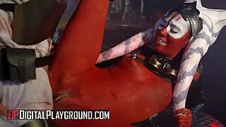 luke hardy wakes up a pretty woman aria alexander he found in the club before fucking her - digitalplayground