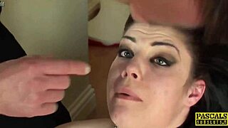 pascalssubsluts kinky lucia love receives cum in mouth after rough doggystyle bdsm.