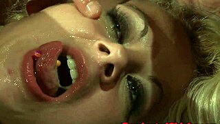 I got my face covered in cum after sucking that maledom's cock rough.