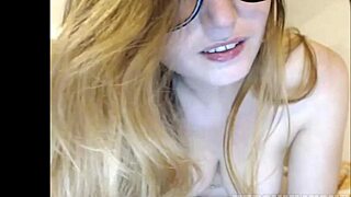 Hot busty petite blonde shows off her body