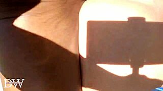 Backyard POV with PAWG Deepthroating Monster Cock.