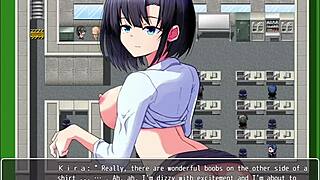 Fucking the cute secretary in the company corner with monster cock and big tits